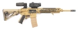 (M) KNIGHTS ARMAMENT SR-15 5.56X45MM SEMI-AUTOMATIC RIFLE WITH AIMPOINT COMP M4, MAGNIFIER, AND CASE