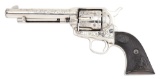 (A) FACTORY ENGRAVED COLT SINGLE ACTION ARMY SHIPPED TO H.M. MORSE, WITH COLORADO HISTORY.