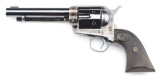 (C) RARE AND HISTORIC SMOOTHBORE COLT FRONTIER SIX SHOOTER REVOLVER OF EXHIBITION SHOOTER JOHN GARRE