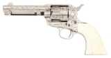 (A) ENGRAVED COLT SINGLE ACTION ARMY REVOLVER WITH BOX.