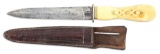 MICHAEL PRICE BELT KNIFE WITH SHEATH.