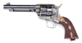 (C) FINE PRE-WAR ENGRAVED COLT FRONTIER SIX SHOOTER SINGLE ACTION REVOLVER.