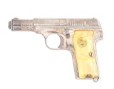 (C) SPENDID FACTORY ENGRAVED AND SILVER PLATED ASTRA MODEL 300 PISTOL PROCURED BY THE CONDOR LEGION.