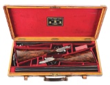 (C) CASED PAIR OF GOLDEN AGE JAMES PURDEY BEST QUALITY SLE 12 GAUGE GAME GUNS.