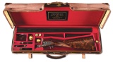 (M) JOHN WILKES BEST QUALITY 12 GAUGE SIDE BY SIDE SLE ENGRAVED BY KEN HUNT, WITH MAKER CASE.