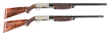(C) LOT OF 2: CABOT AND WEBSTER DESIGNED PRESIDENTIAL GRADE CONSECUTIVE PAIR ITHACA MODEL 37S WITH E