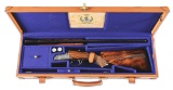 (M) LUCIANO BOSIS WILD 12 GAUGE OVER/UNDER GAME GUN WITH WIDE CUT FLORAL SCROLL BY PEDRETTI.