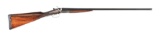 (C) GALLYON & SONS ROUND BODY 28 GAUGE SIDE BY SIDE HAMMER FIRED SHOTGUN.
