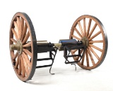 ATTRACTIVE MAXIM MACHINE GUN CARRIAGE WITH WOODEN AMMUNITION BOXES.