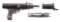 LOT OF GERMAN WW II MG-15 MACHINE GUN PARTS WITH REAR HOUSING INCLUDING BOLT, MAINSPRING, AND BARREL