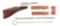 DESIRABLE ORIGINAL THOMPSON MACHINE GUN PARTS INCLUDING WOOD PIECES AND LIGHTENED BOLT.