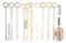 LOT OF 10 THOMPSON AND REISING MACHINE GUN CLEANING RODS WITH THOMPSON OILER AND SCREWDRIVER.