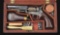 (A) ENGRAVED COLT MODEL 1849 POCKET PERCUSSION REVOLVER IN COLT PARTITIONED CASE.