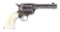 (A) COLT SINGLE ACTION ARMY REVOLVER WITH CARVED STEER HEAD PEARL GRIPS.