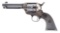 (A) DESIRABLE MONTANA SHIPPED COLT FRONTIER SIX SHOOTER SINGLE ACTION REVOLVER WITH FACTORY LETTER.