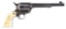 (C) COLT SINGLE ACTION ARMY REVOLVER WITH STEER HEAD CARVED IVORY GRIPS.