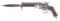 (A) RARE ENGRAVED LEFAUCHEUX BREVETTE MODEL 1858 DOUBLE ACTION REVOLVER WITH BAYONET.