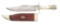 TILLOTSON GOLD RUSH ERA BOWIE KNIFE.