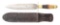 LARGE EXTREMELY RARE SCAGEL MADE VL&A MARKED KNIFE.