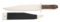 D.E. HENRY COFFIN HANDLED BOWIE KNIFE.