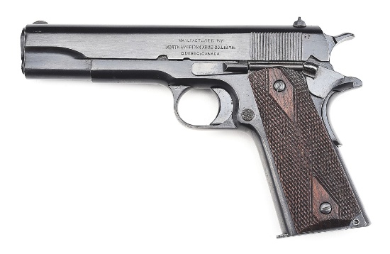 (C) A VERY SCARCE NORTH AMERICAN ARMS 1911 .45 ACP SEMI-AUTOMATIC PISTOL.