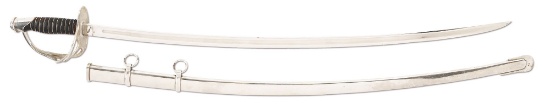 7TH CAVALRY UNIT MARKED MODEL 1860 CAVALRY SABER CARRIED BY EDWARD MATHEY, COMMANDING OFFICER COMPAN