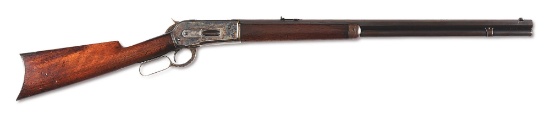 (C) ALWAYS DESIRABLE .50-100-450 EXPRESS WINCHESTER MODEL 1886 LEVER ACTION RIFLE.