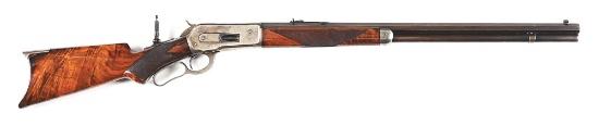 (A) DELUXE WINCHESTER MODEL 1886 LEVER ACTION.