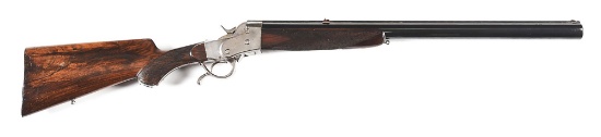 (A) IMPRESSIVE ST. ETIENNE 7-SHOT ROLLING BLOCK VOLLEY GUN.