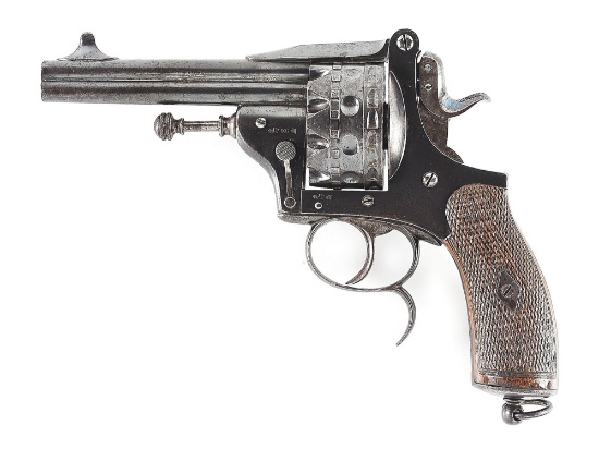 (C) IMPRESSIVE MANUFRANCE LE REDOUTABLE 20-SHOT DOUBLE BARREL DOUBLE ACTION REVOLVER.