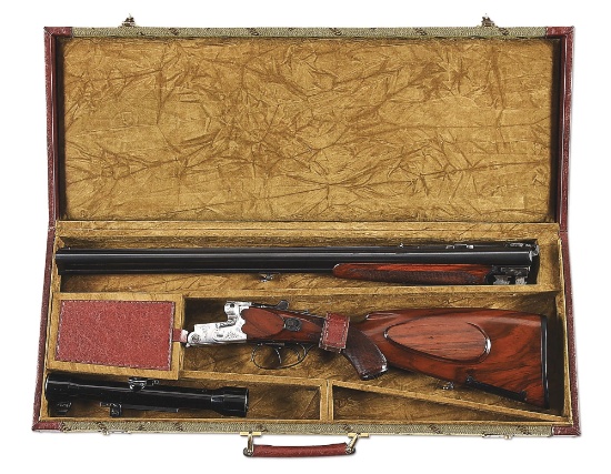 (C) KARL KORMES BOXLOCK VIERLING COMBINATION GUN CHAMBERED IN 16/16/22/8 X 57