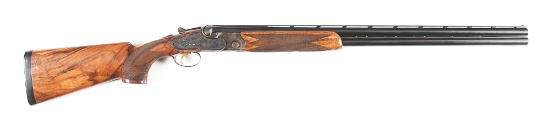 (M) CSMC A-10 12 BORE OVER UNDER SHOTGUN WITH CASE.