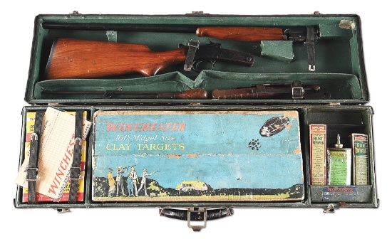 (C) RARE CASED WINCHESTER MODEL 20 .410 JUNIOR TRAPSHOOTING OUTFIT.