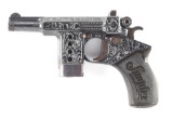 (C) MAGNIFICENT ENGRAVED BERGMANN SIMPLEX SEMI-AUTOMATIC PISTOL.