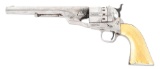 (A) TRANSITIONAL MODEL COLT RICHARDS CONVERSION REVOLVER WITH RARE 12 STOP CYLINDER.
