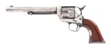 (A) RARE COLT SINGLE ACTION ARMY REVOLVER IN .44 HENRY RIMFIRE.