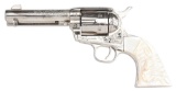 (C) FACTORY ENGRAVED SINGLE ACTION ARMY REVOLVER.