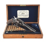 (A) ATTRACTIVE CASED AND ENGRAVED WILLIAM HILL PATENT DOUBLE ACTION REVOLVER.