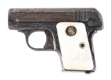 (C) FACTORY GOUGH ENGRAVED COLT MODEL 1908 VEST POCKET SEMI AUTOMATIC PISTOL (1918).