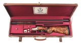 (M) LUCIANO BOSIS WILD EXTRA 12 BORE OVER/UNDER SHOTGUN WITH EXTRA BARREL, CASE, ENGRAVED BY PARRAVI