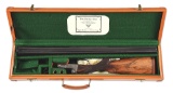 (C) PARKER AHE SIDE BY SIDE SHOTGUN WITH CASE AND FACTORY LETTER.