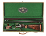 (A) PARKER GRADE 6 AH 10 BORE SIDE BY SIDE SHOTGUN.