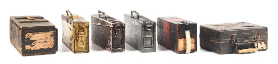LOT OF 6: GERMAN WWII AMMO CANS.