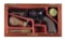 (A) EXCEPTIONAL CASED WHITNEY POCKET MODEL PERCUSSION REVOLVER.