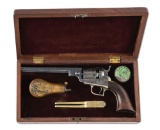 (A) VERY FINE CASED COLT MODEL 1848 BABY DRAGOON PERCUSSION REVOLVER.