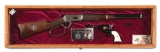 (M) LOT OF 2: CASED PAIR OF JOHN WAYNE COMMEMORATIVE WINCHESTER 94 CARBINE AND COLT SINGLE ACTION AR