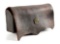 REVOLUTIONARY WAR ERA AMERICAN 24-HOLE WAIST CARTRIDGE BOX WITH IRISH BUTTON.