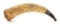 EXTREMELY FINE PROFESSIONALLY ENGRAVED POLYCHROMED FRENCH AND INDIAN WAR NEW YORK MAP POWDER HORN AT
