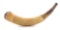 MEMENTO MORI CARVER 1759 DATED ENGRAVED FRENCH AND INDIAN WAR FT. TICONDEROGA POWDER HORN OF GEORGE