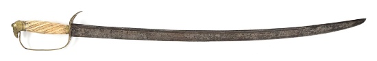 REVOLUTIONARY WAR ERA AMERICAN PRIMITIVE EAGLE POMMEL SWORD, EX. GUTHMAN AND NEUMANN.